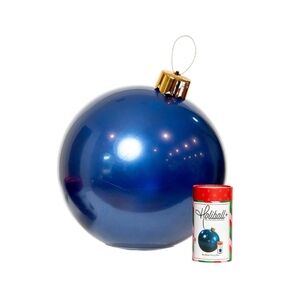 Shiny Blue Holiday Ornament